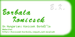 borbala konicsek business card